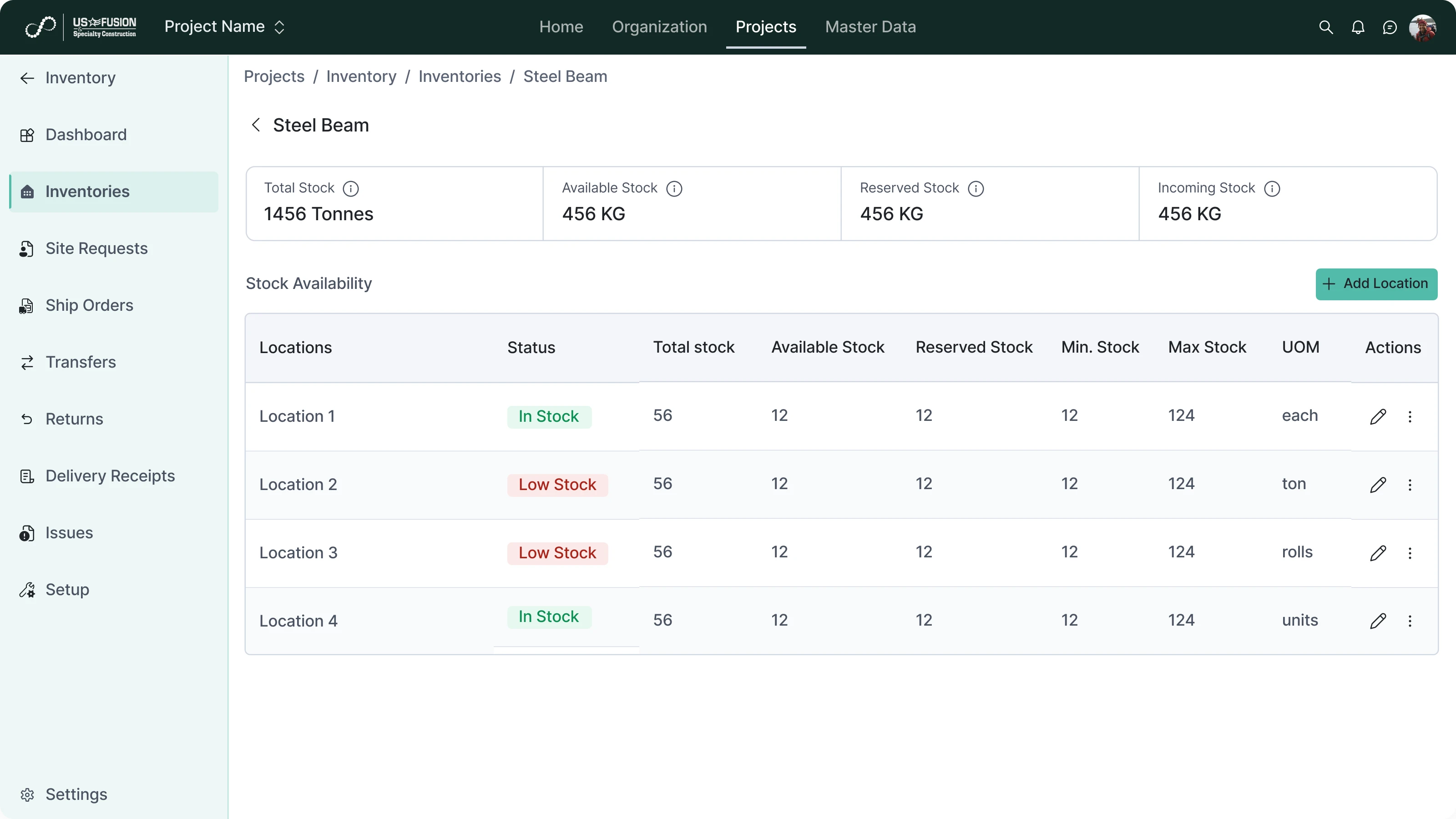 Stock and Inventory Records