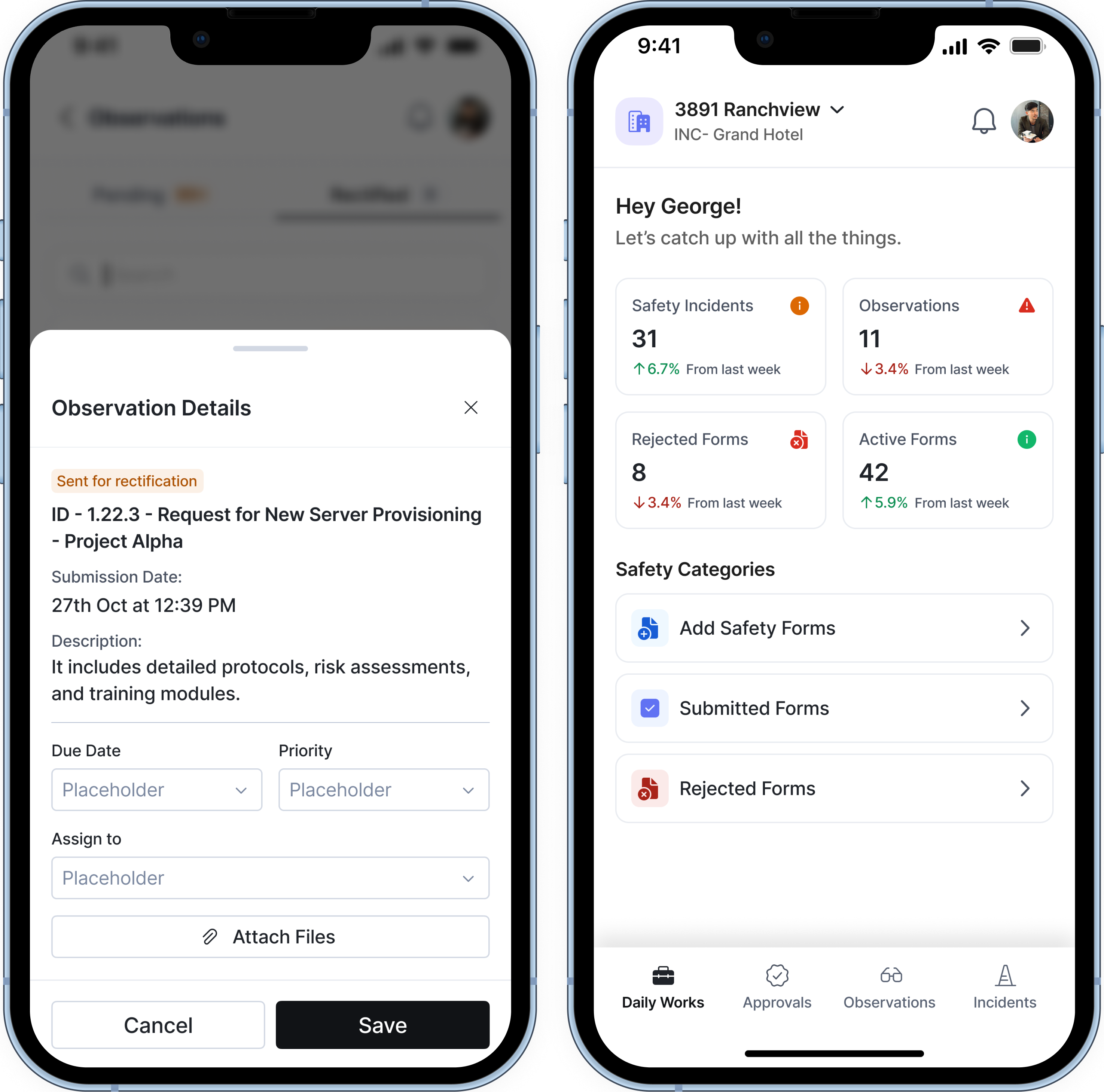 Issue and Observation Reporting