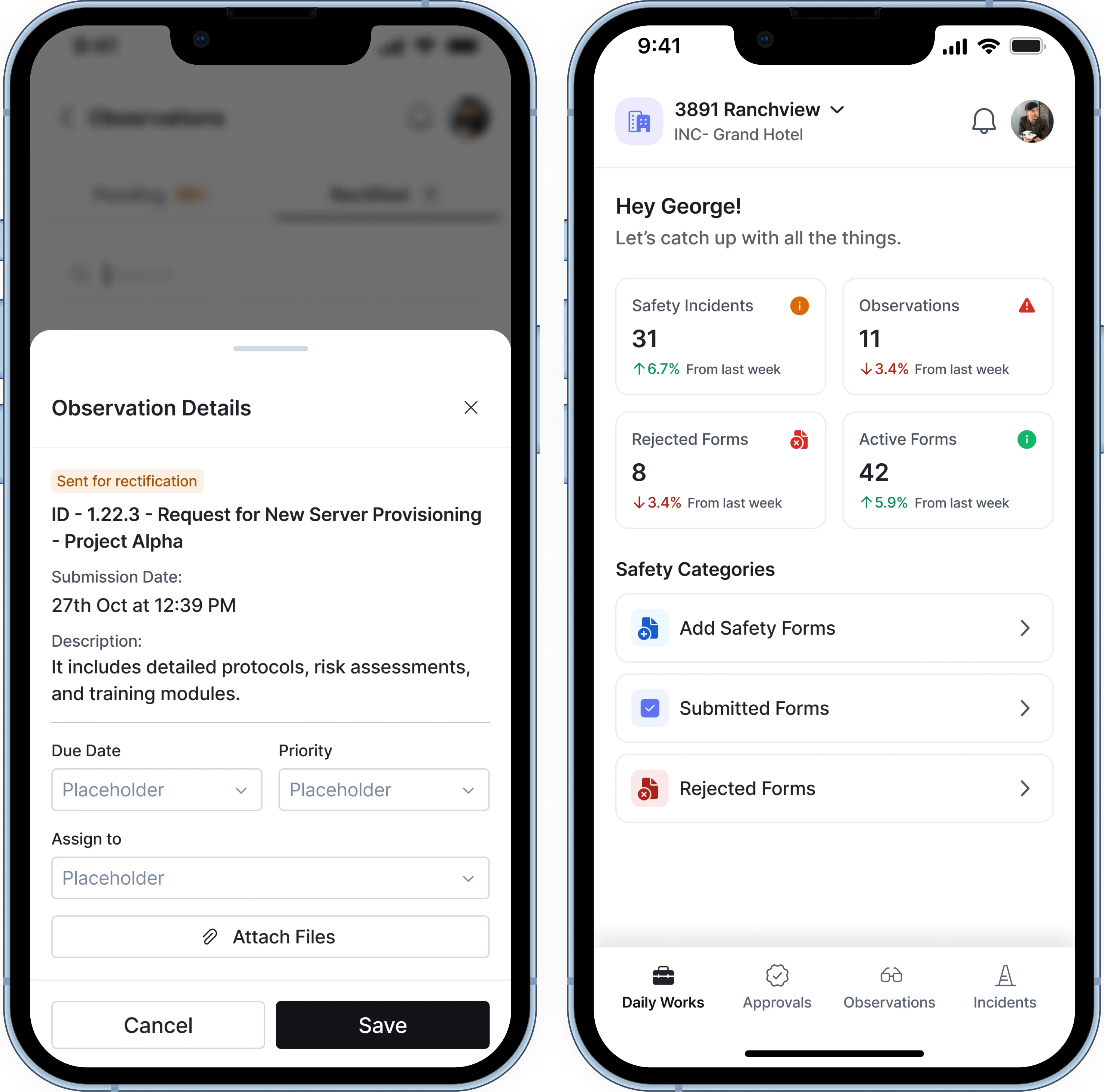 Issue and Observation Reporting