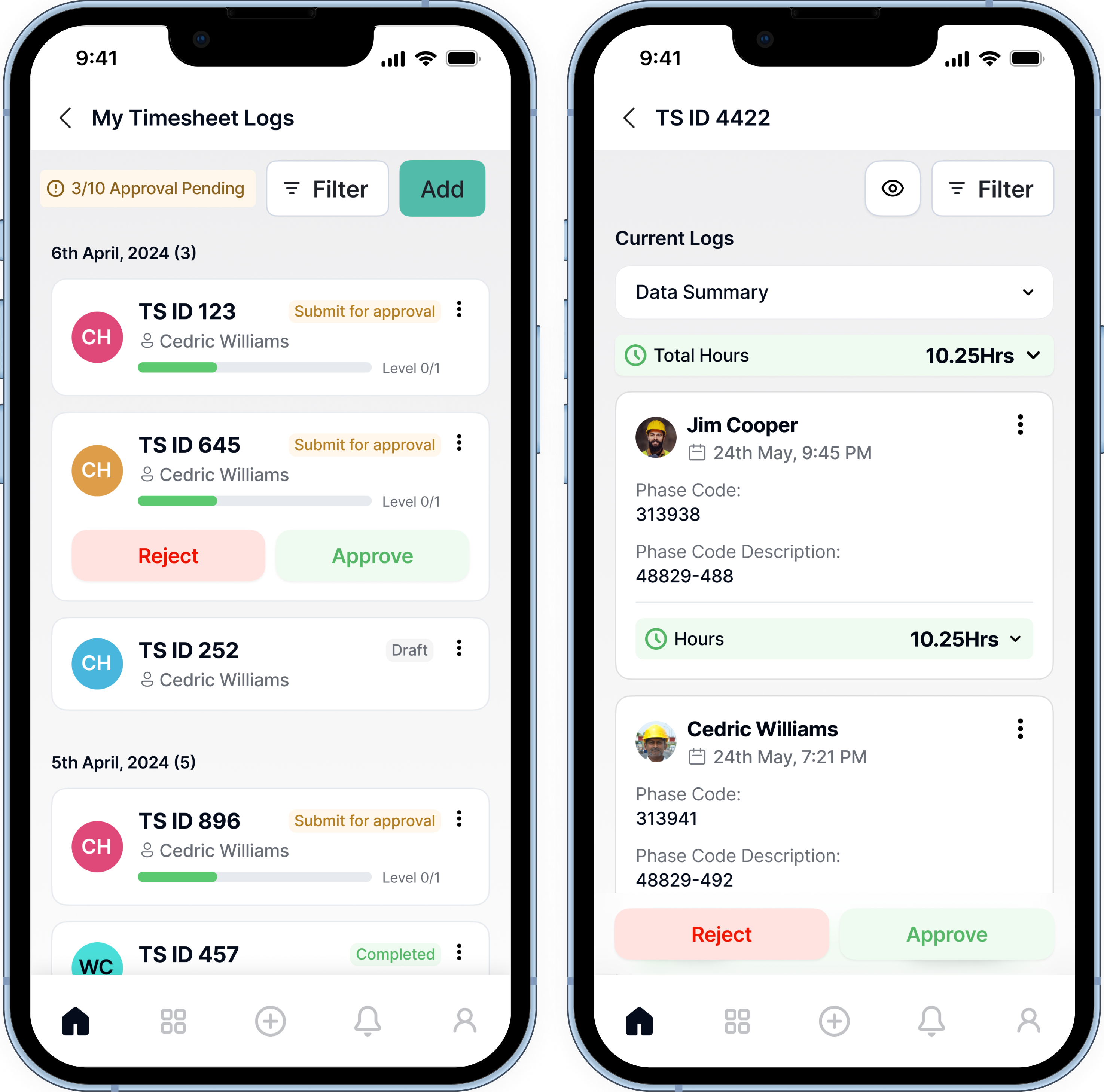 Time Approval and Validation