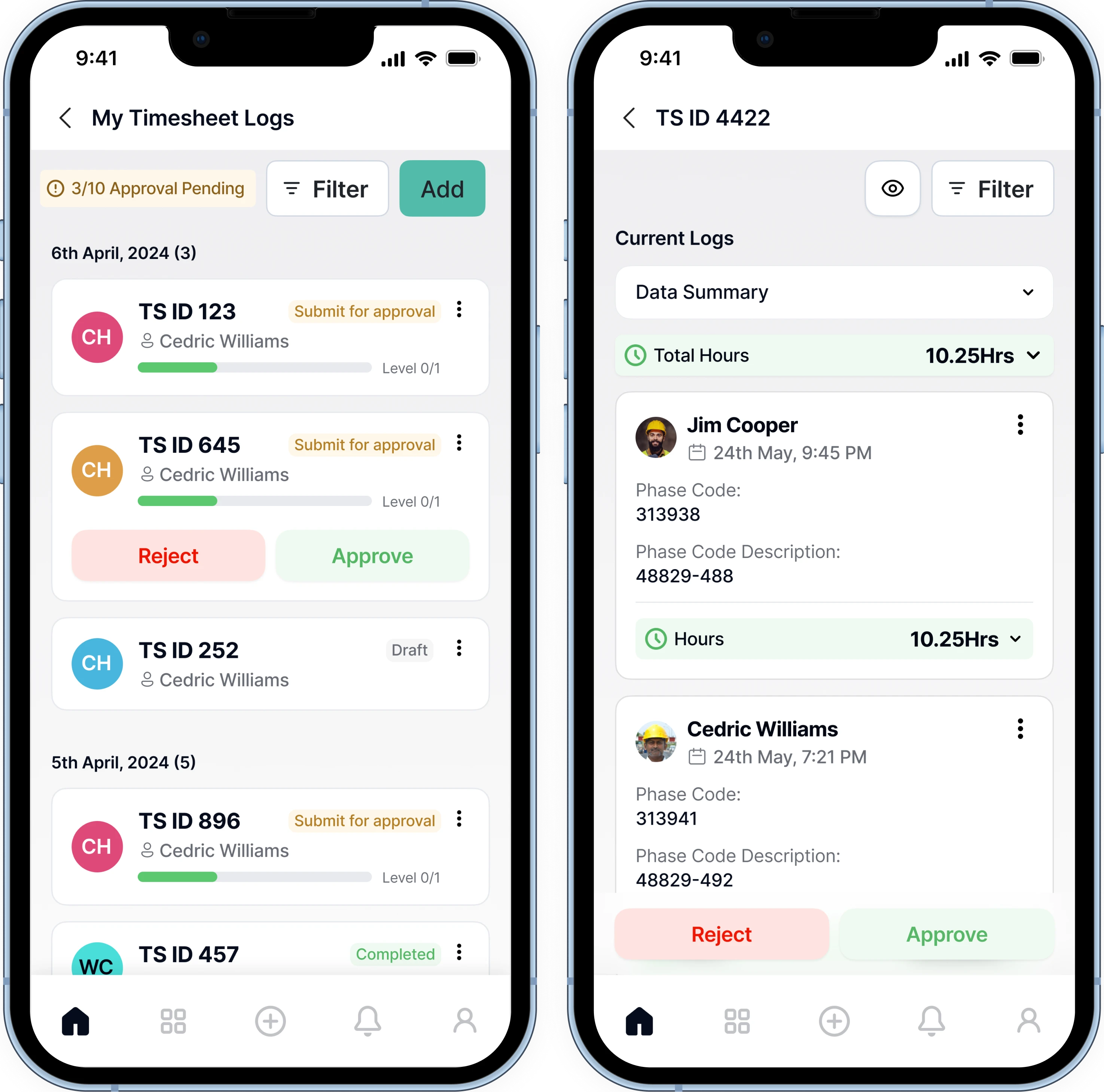 Time Approval and Validation