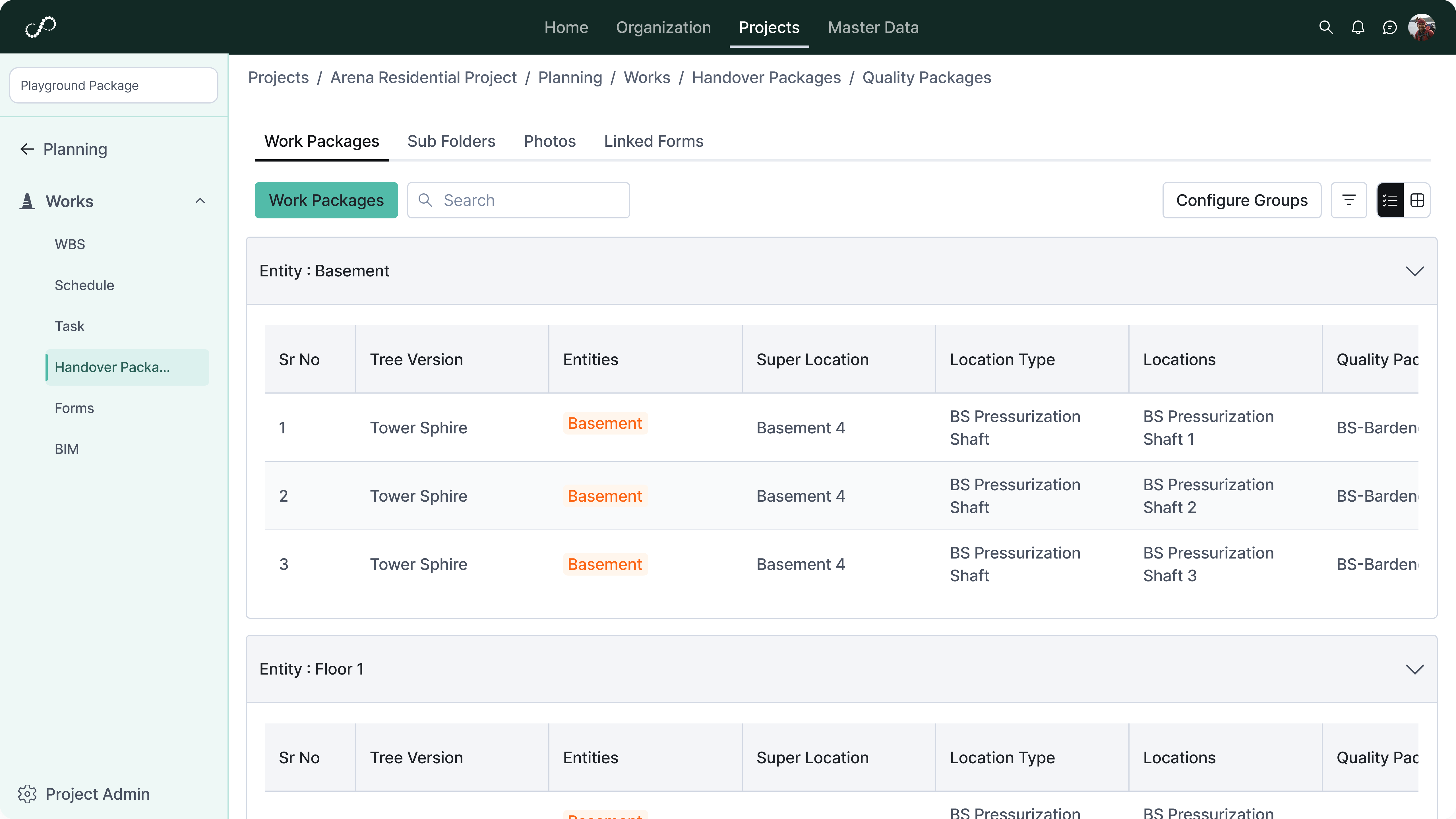 Quality Package Structuring