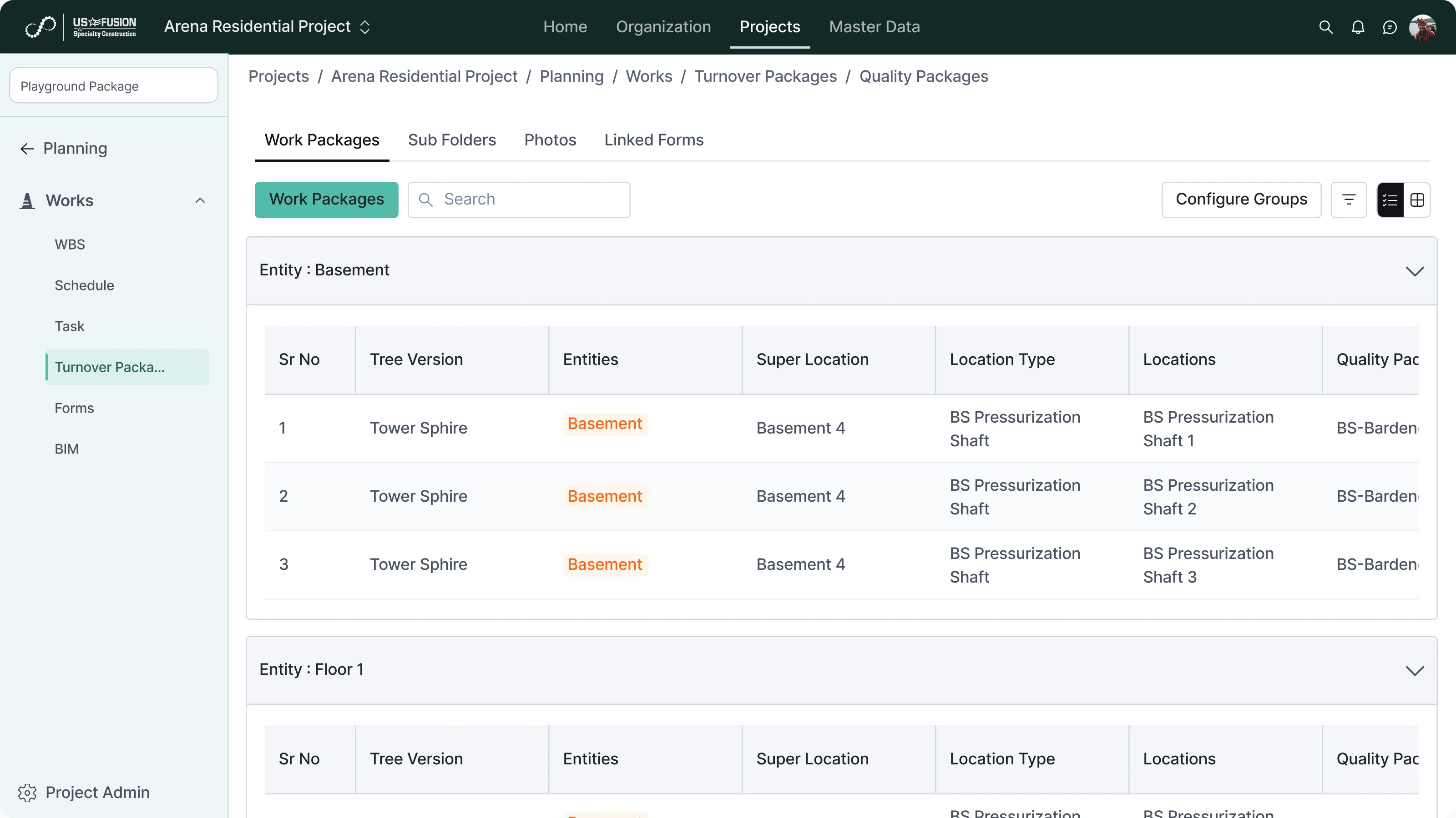 Quality Package Structuring